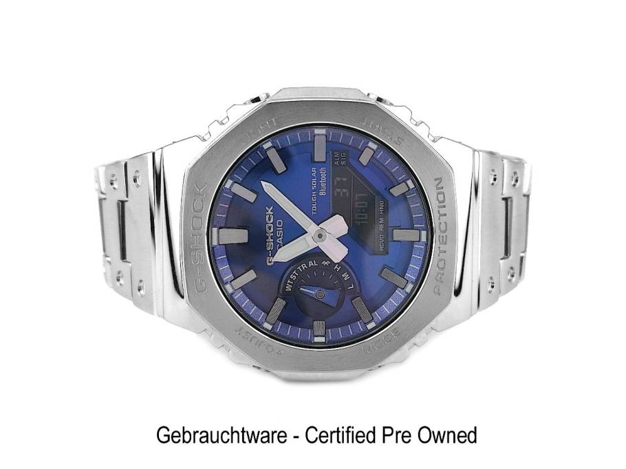 Casio G-Shock Quarz-Solar Edelstahl 44mm Metallband GM-B2100AD-2AE Full Set mit Garantie Occasion