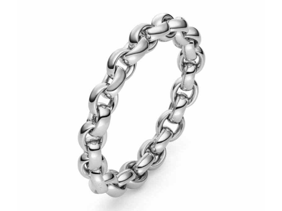ChaCha Armband Weißgold 11mm