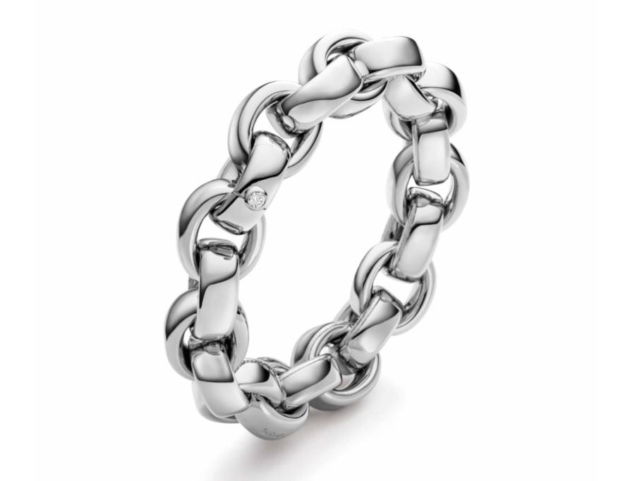 ChaCha Armband Weißgold 16mm