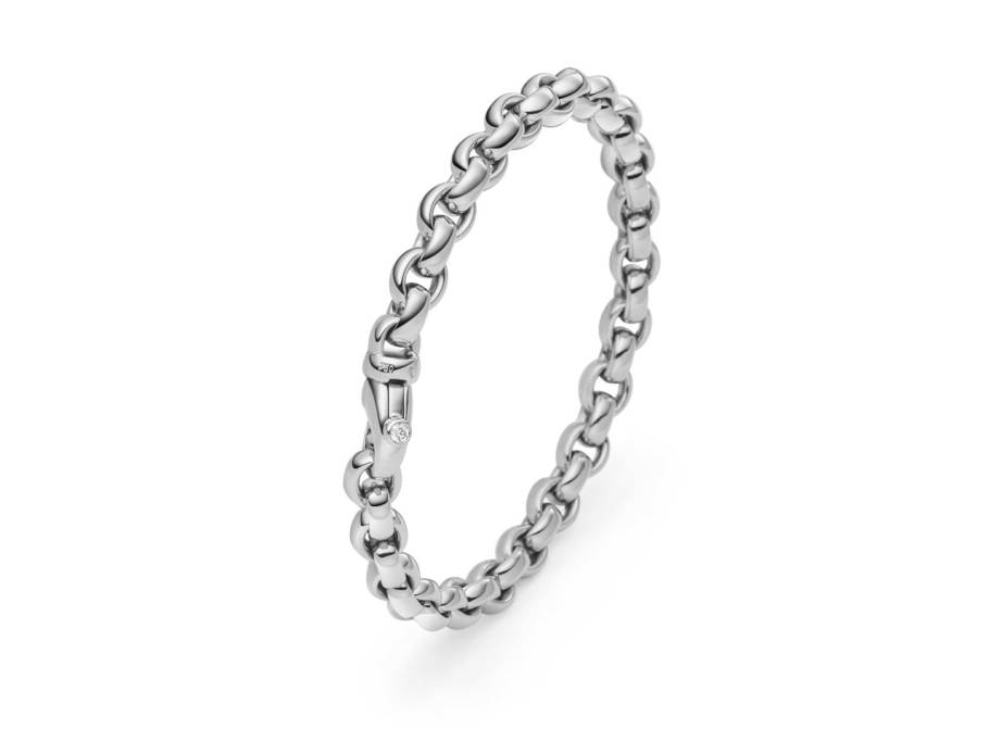 ChaCha Armband Weißgold 8mm