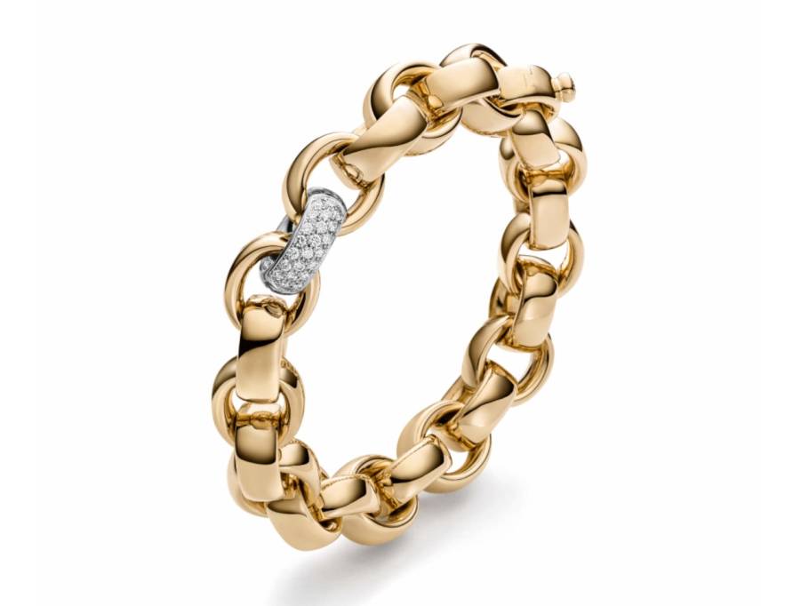 ChaCha Armband Roségold 14mm Pavé