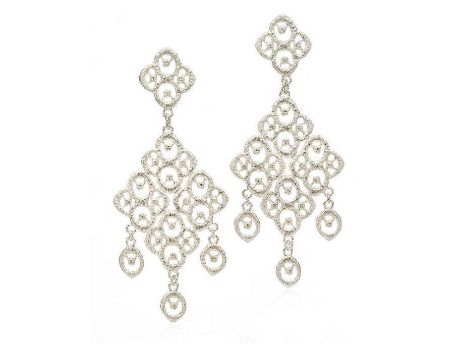 Chiara Chandelier Ohrhänger Silber 7,5cm