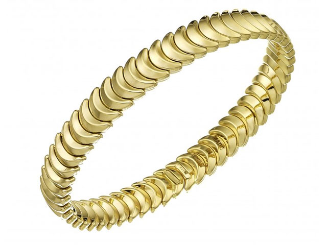 Armillas Muster 4 Armreif Gelbgold gleichlaufend