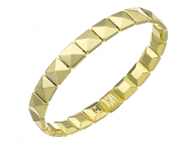 Armillas Muster 3 Armreif Gelbgold gleichlaufend