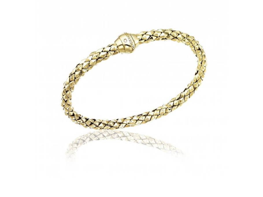 Stretch Armband Gelbgold flexibel