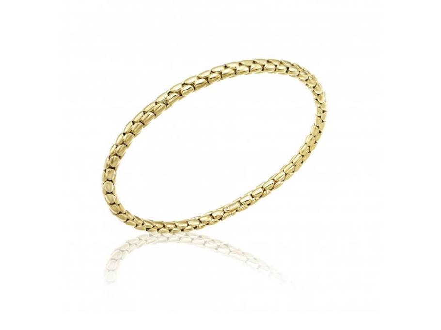 Stretch Spring Armband Gelbgold flexibel