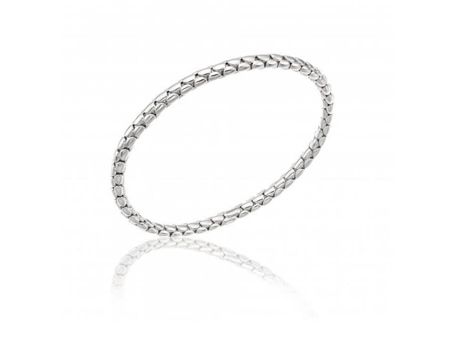 Stretch Spring Armband Weißgold flexibel