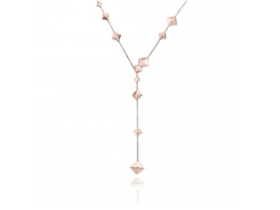 Armillas Pyramis Collier Roségold mit Brillant 0,010ct