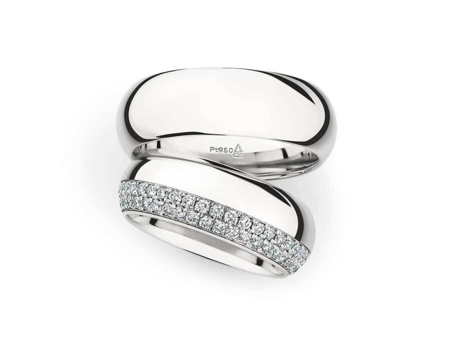 Trauring Paar Nr.  71 Platin