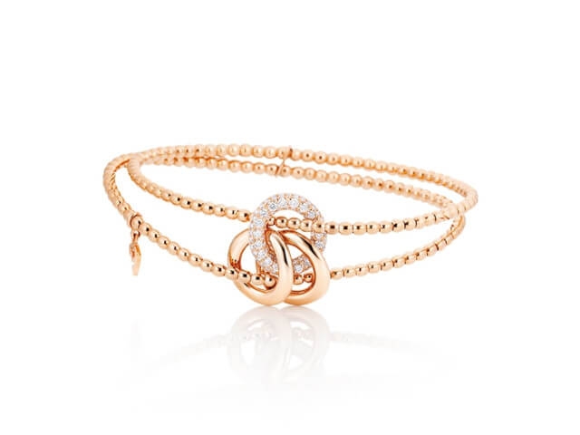 Cielo Armband Roségold mit Brillanten flexibel