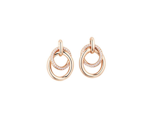 Cielo Ohrstecker Roségold mit Brillanten