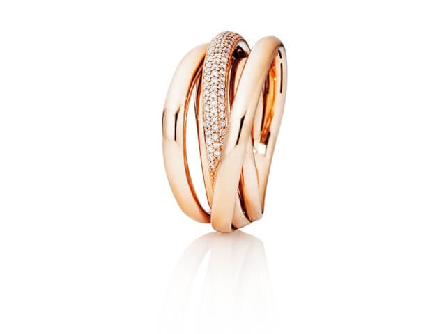 Cielo Ring Roségold  mit Brillanten