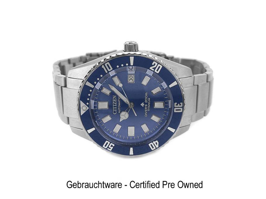 Citizen Promaster Fujitsubo Mechanical Diver Automatik Edelstahl 41mm blaues Zifferblatt Metallband NB6021-68L Full Set Occasion Neu