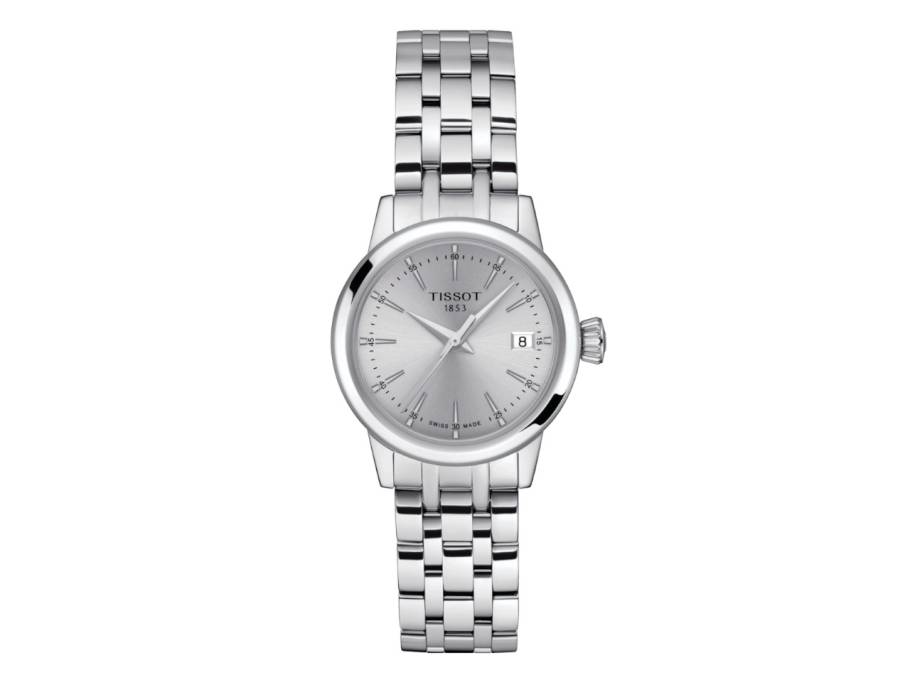  Classic Dream Lady Quarz Edelstahl 28 mm silberfarbenes Zifferblatt Metallband