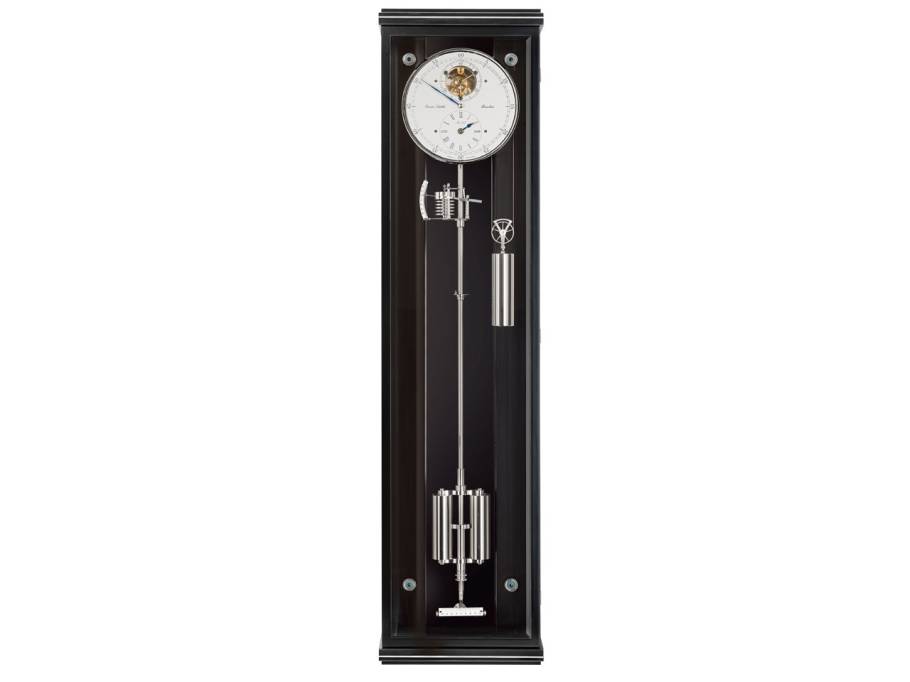 Präzisionspendeluhr Wanduhr Classica Secunda 1995 M schwarz Makassar