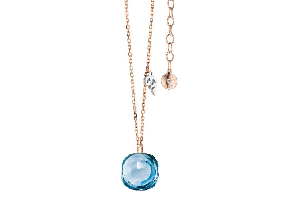 Happy Holi Collier Roségold mit Topas