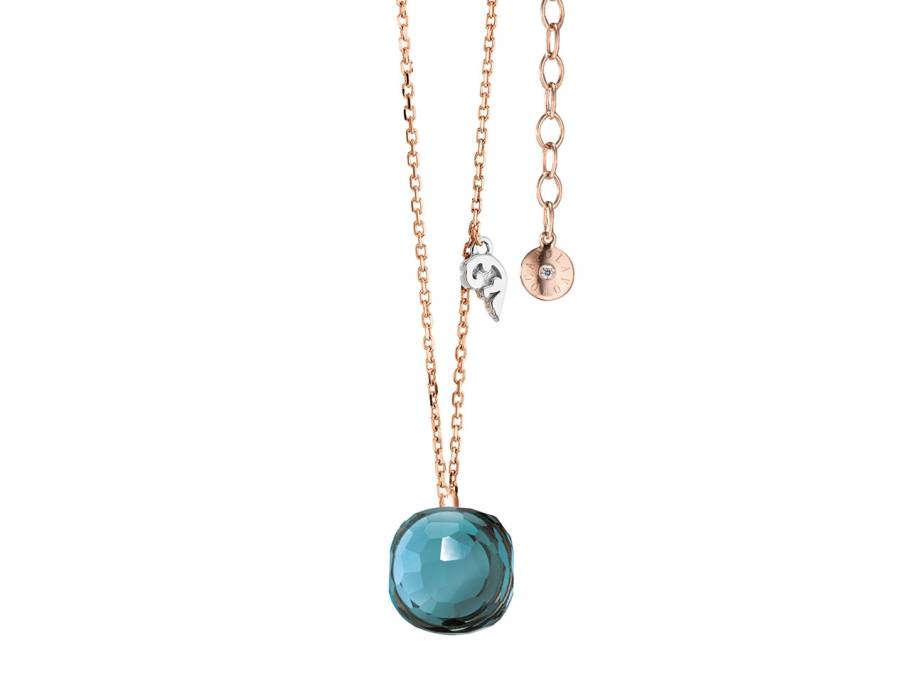 Happy Holi Collier Roségold mit Topas