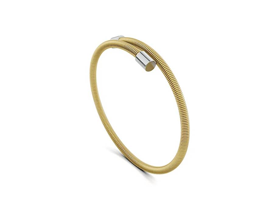 Colette Elementyx Embrace Zylinder Armreif Classic Yellow/Platinum 56mm