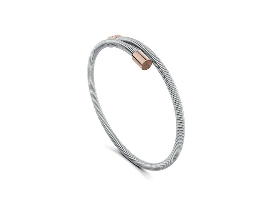 Colette Elementyx Embrace Zylinder Armreif Platinum/Rosewood 56mm