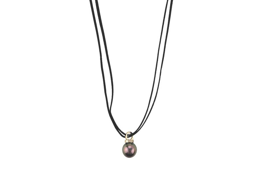 Perlenkette mit Marutea-Zuchtperle 125cm
