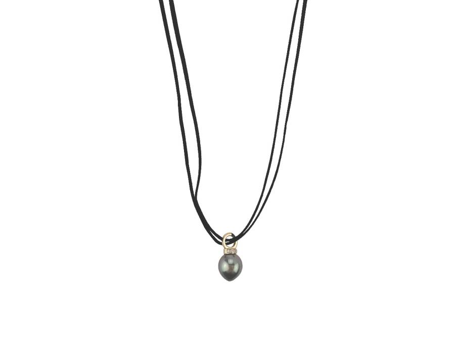 Perlenkette mit Marutea-Zuchtperle 125cm