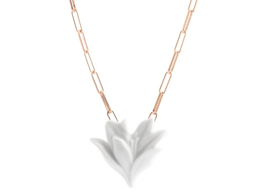 Bloom Collection Collier "Blüte" Silber rosévergoldet