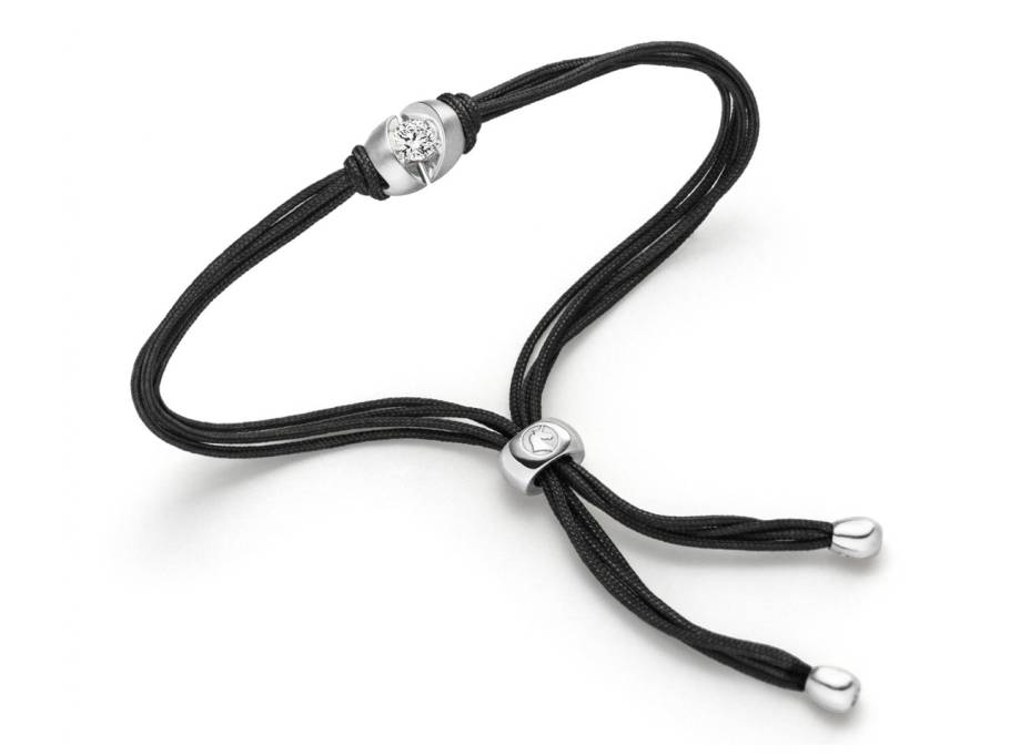 Colortaire Armband Weißgold mit Brillant 0,18 Midnight