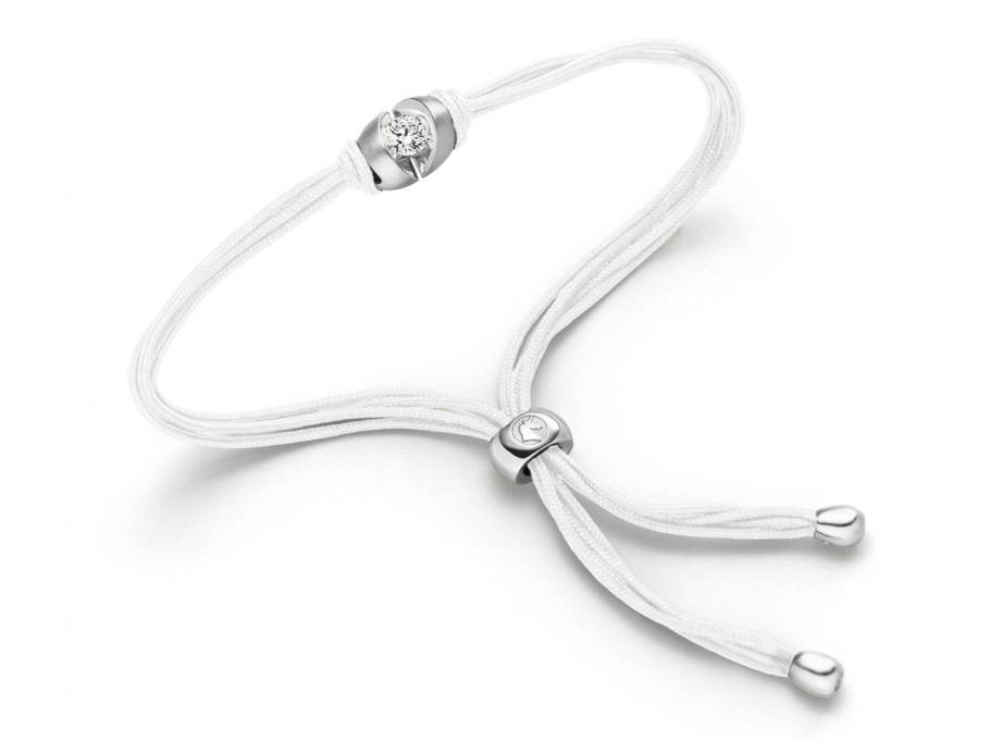 Colortaire Armband Weißgold mit Brillant 0,18 White Lotus