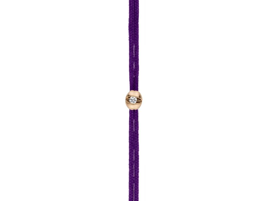   Colortaire Armband Roségold mit Brillant 0,015 Ultraviolet