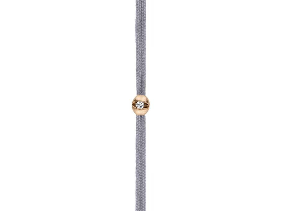   Colortaire Armband Roségold mit Brillant 0,015 Shadow Grey