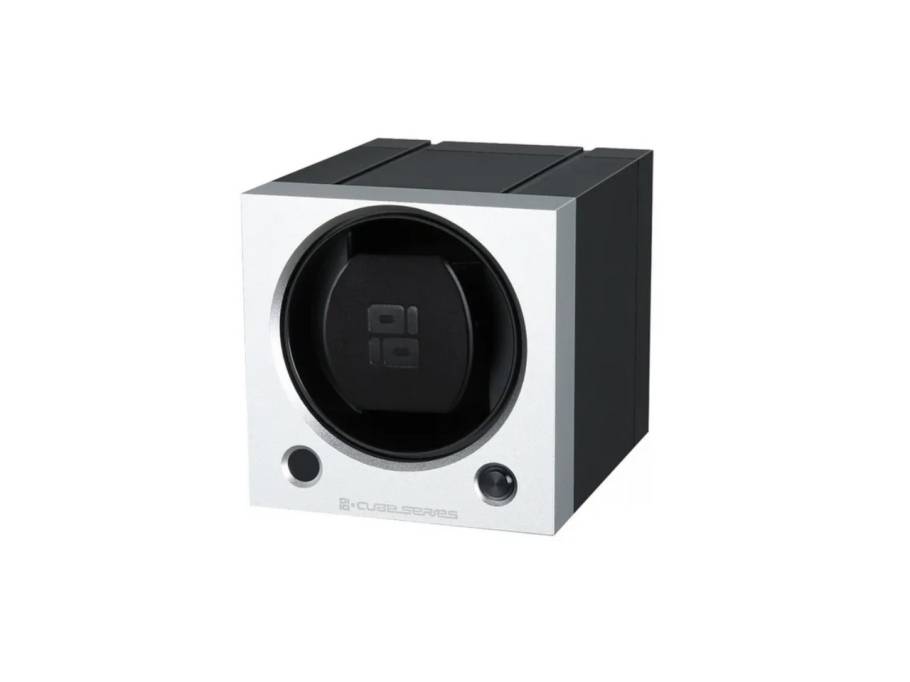 Cube Serie Uhrenbeweger Aluminium silber stapelbar