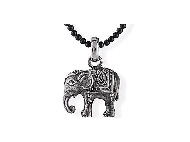 Ganesha Elefant Anhänger mittel Silber  vintage