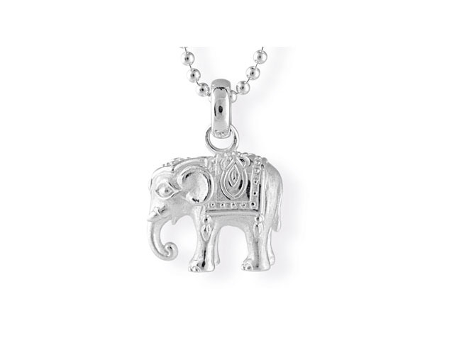 Ganesha Elefant Anhänger mittel Silber 