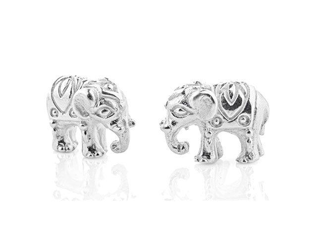 Ganesha Elefant Ohrstecker Silber 
