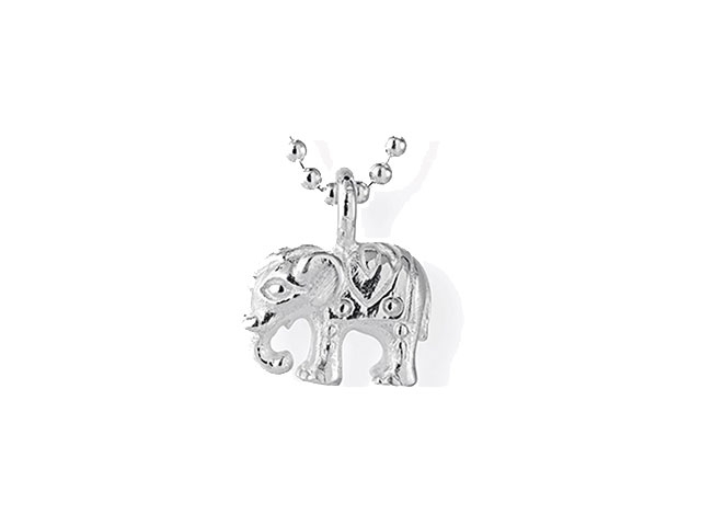 Ganesha Elefant Anhänger mini Silber 