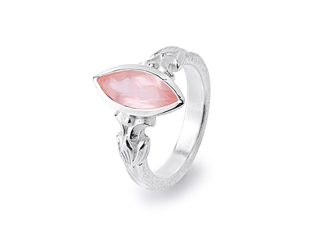 La Belle Epoque Ring Silber mit Rosenquarz