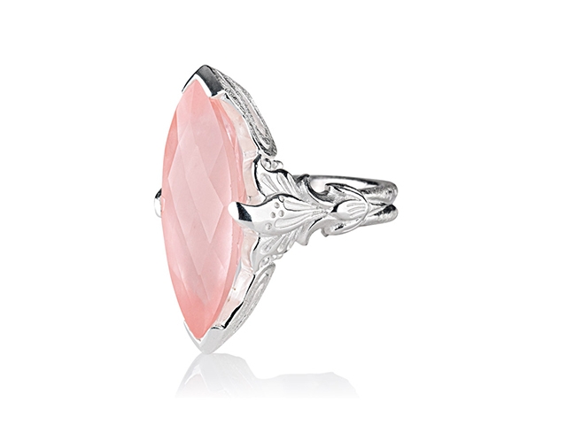 La Belle Epoque Ring Silber mit Rosenquarz