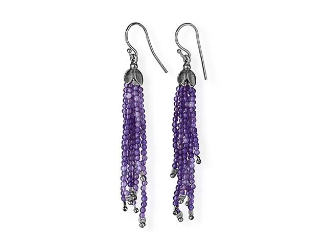 La Belle Epoque Ohrhänger Silber  mit Amethyst