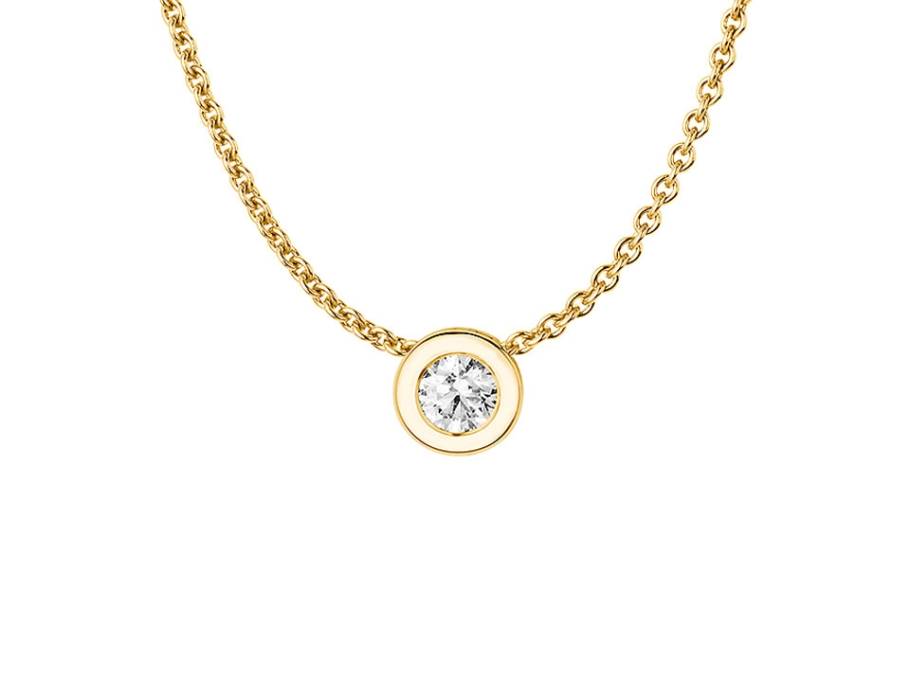 Collier Zarge Gelbgold 0,10ct 
