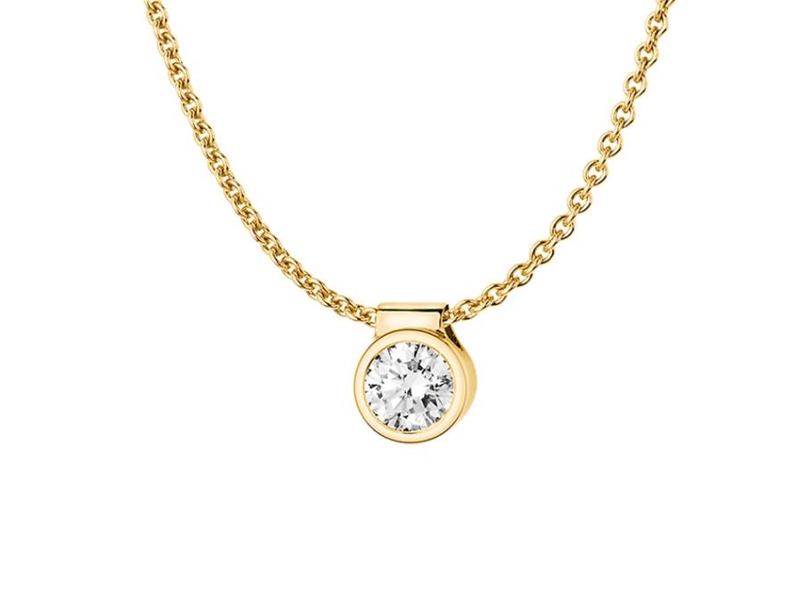 Collier Zarge  II Gelbgold 0,30ct 750/- Gold