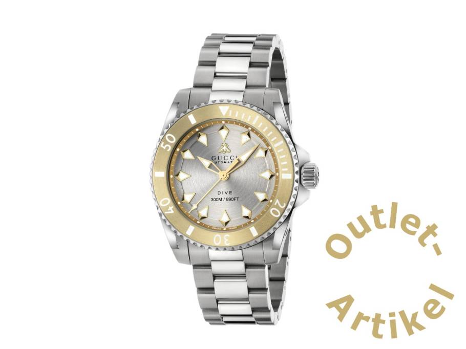 Dive Automatik Edelstahl 40mm silbernes Zifferblatt Metallband YA136357