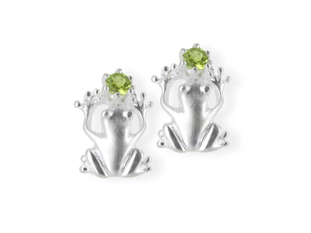 Froschkönig Ohrstecker mit Peridot