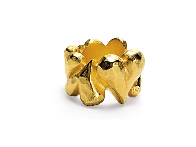 Heartbreaker großer Ring goldplattiert