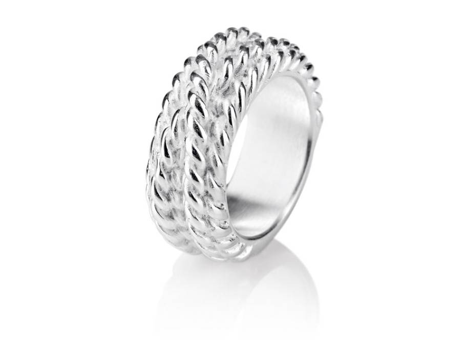 Heimathafen Ring Bandring Klein Silber