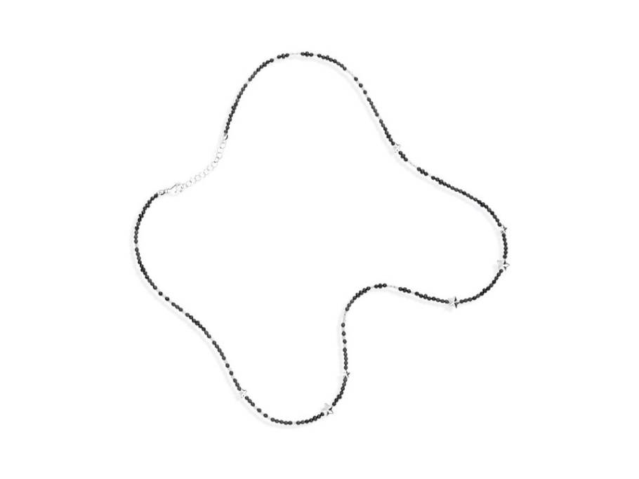 Sternenglanz und Schattentanz Collier  Sterne Steinmix Silber