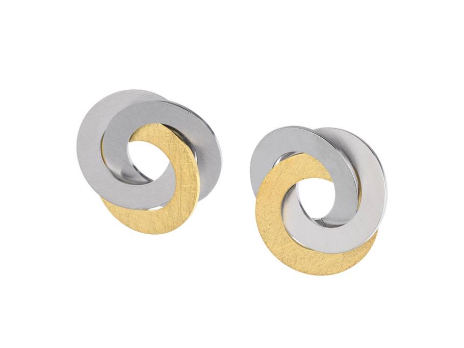 Ohrstecker Edelstahl Gelbgold-PVD