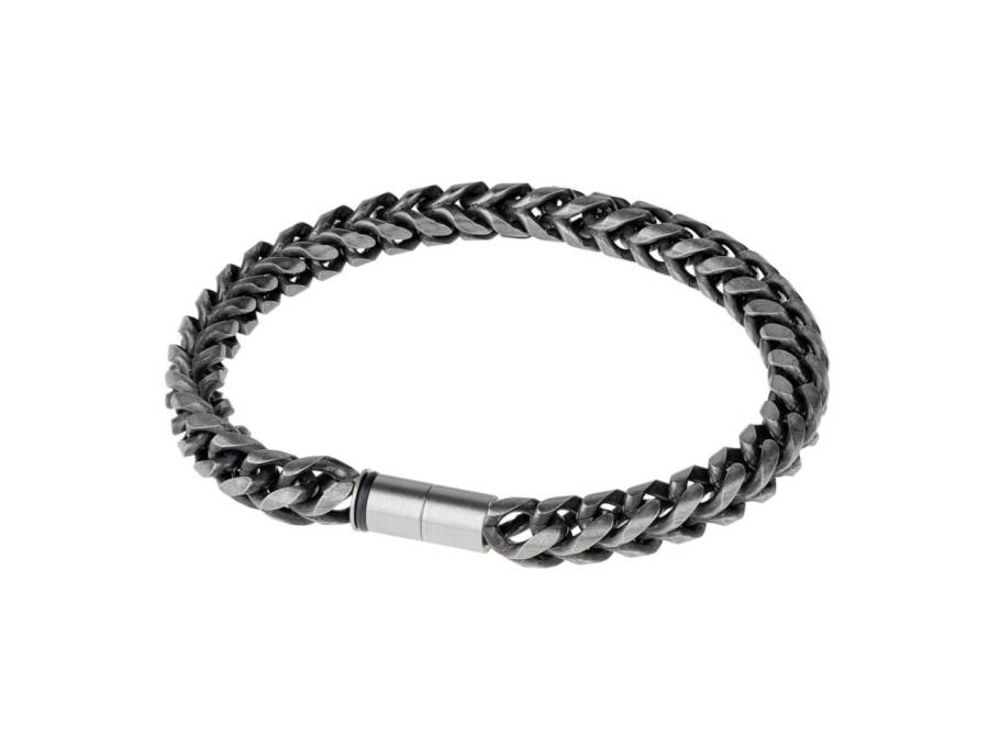 A536 EDvita petit Armband Edelstahl antik-matt mit Magnetverschluss