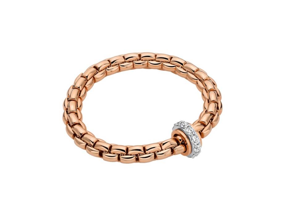  Eka Flex'It   Armband breit Roségold 1 Ronde mit Brillanten 2,20ct M flexibel