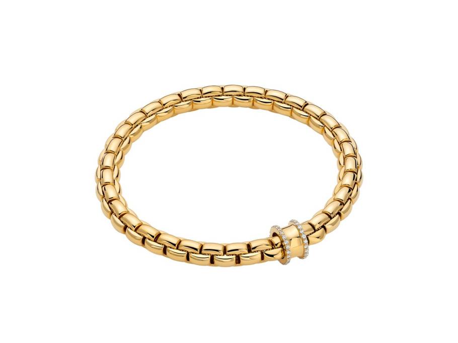  Eka Flex'It Armband  mittel Gelbgold 1 Ronde mit Brillanten 0,21ct M flexibel