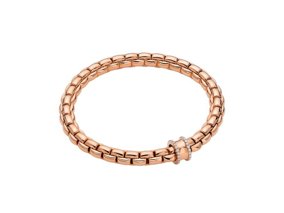  Eka Flex'It Armband  mittel Roségold 1 Ronde mit Brillanten 0,21ct M flexibel
